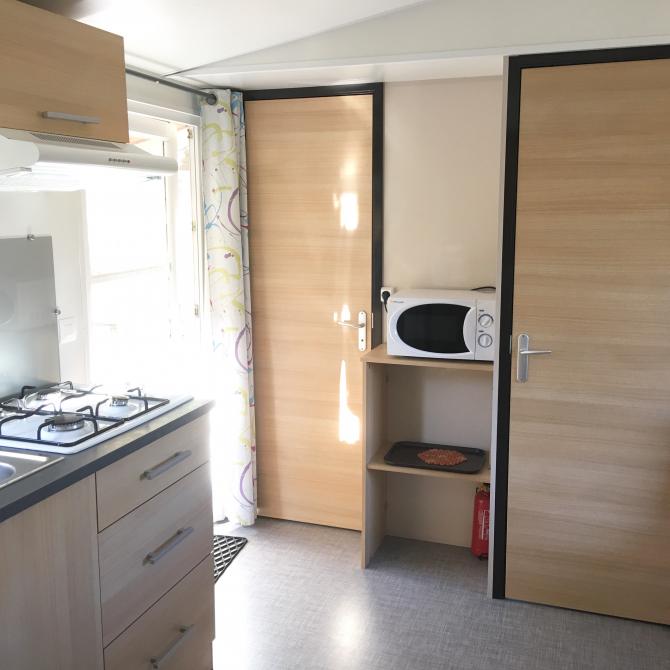 cuisine mobil home - Camping La Garenne - Crots